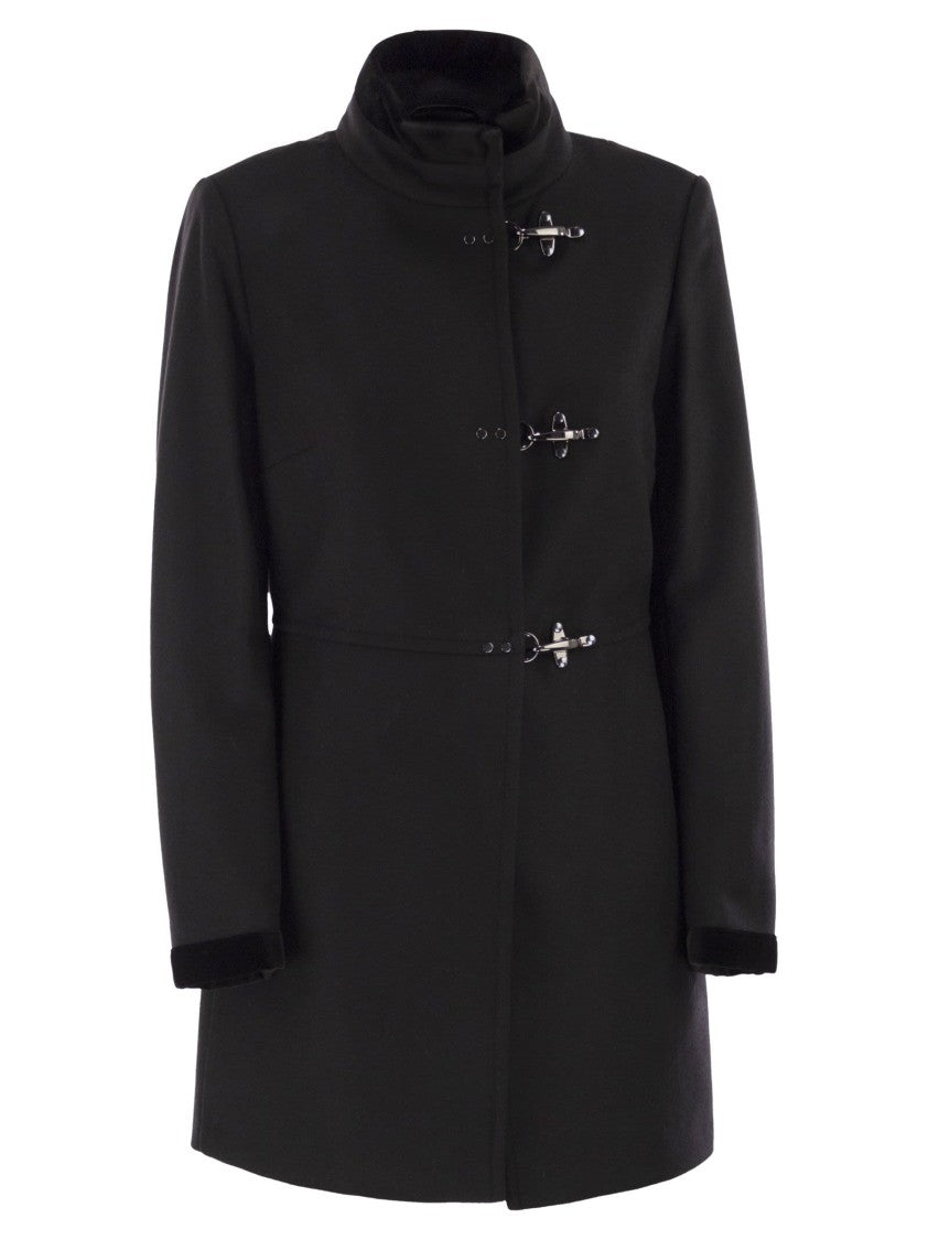 Fay Virginia Coat In Wool Cloth