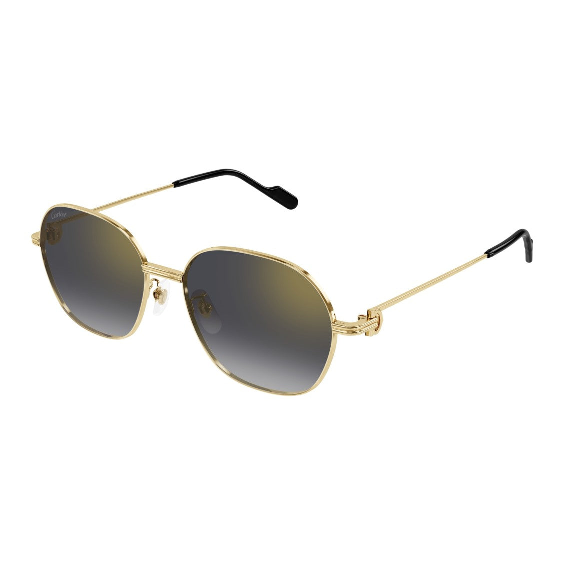 Cartier Ct0569sa Thin Gold Metal Frame Sunglasses