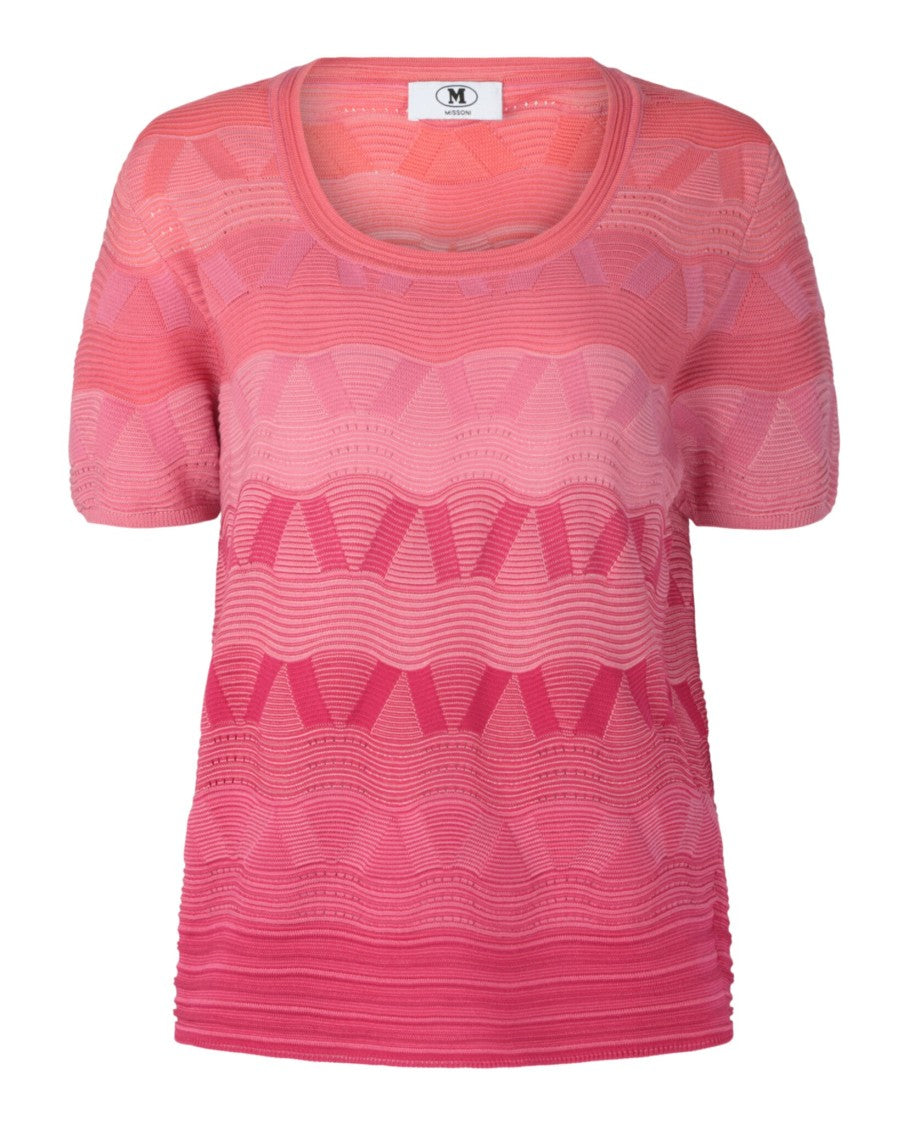 M Missoni Wave-Pattern Knit Sweater