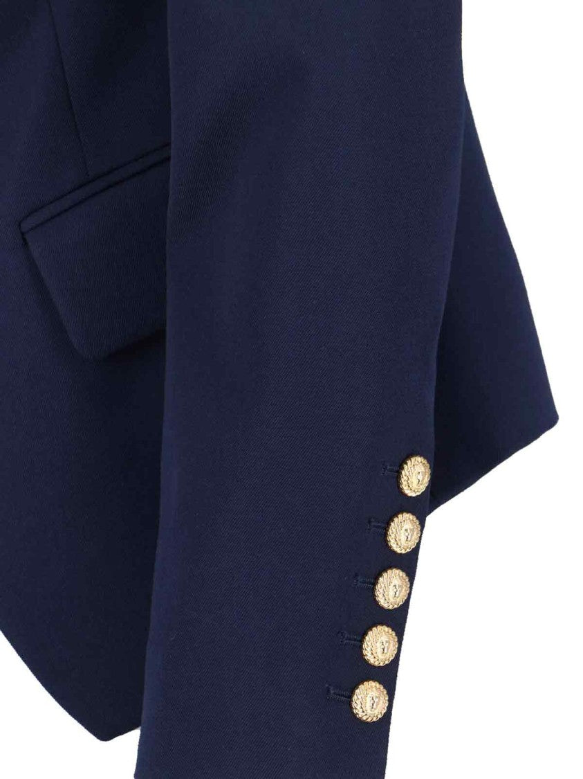 Balmain Double-Breasted Blazer – Blue