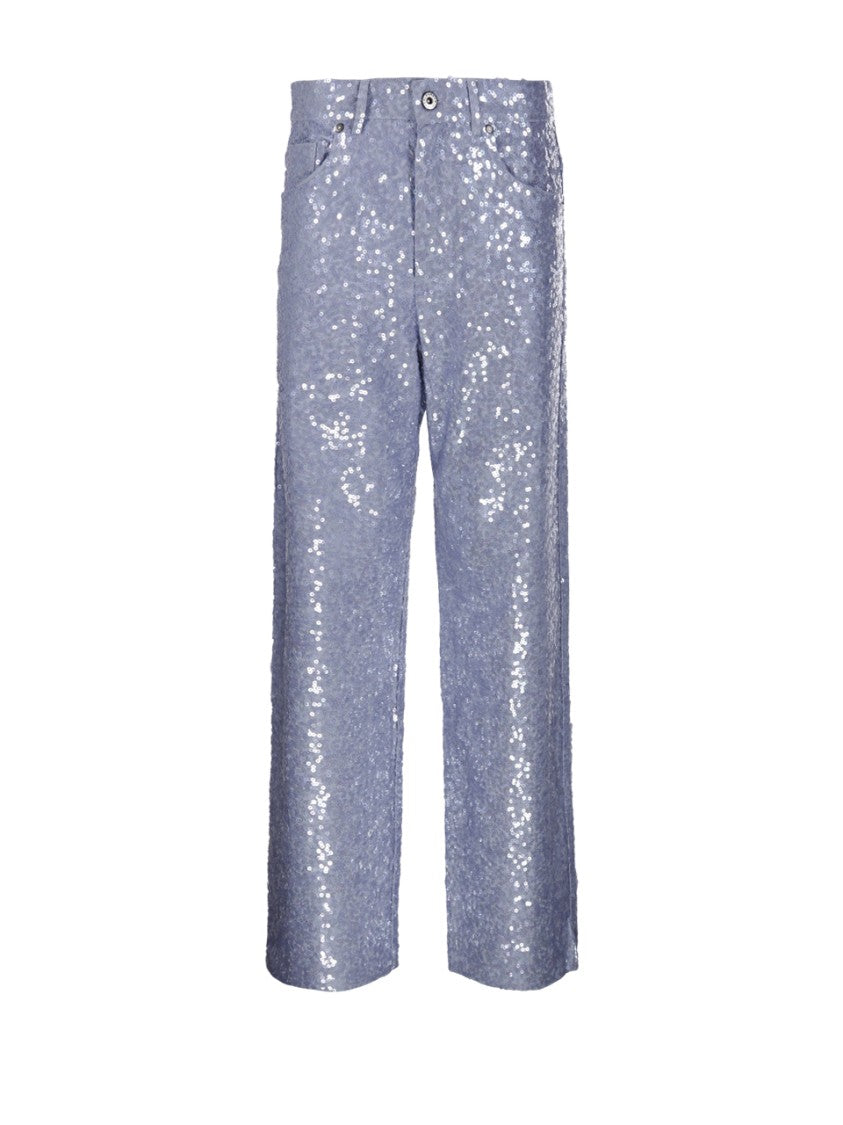 Parosh Straight-Leg Jeans With Sequin Detailing