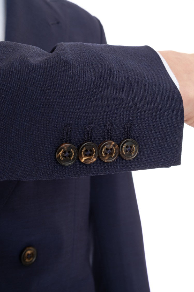 Eleventy Blue Unstructured Wool Suit