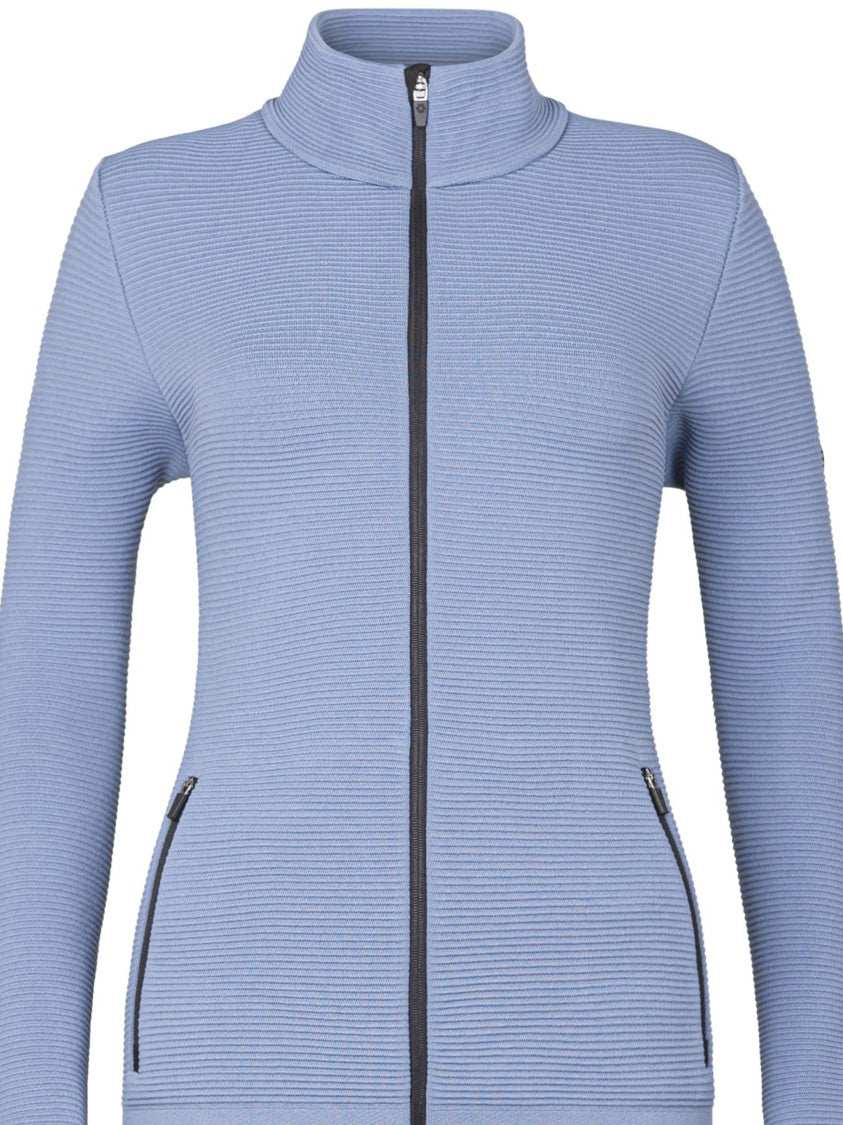 Newland Blue Senales Ribbed Knit Technical Ski Jacket