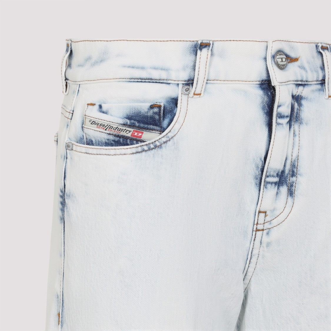 Diesel Wide-Leg Light Blue Jeans