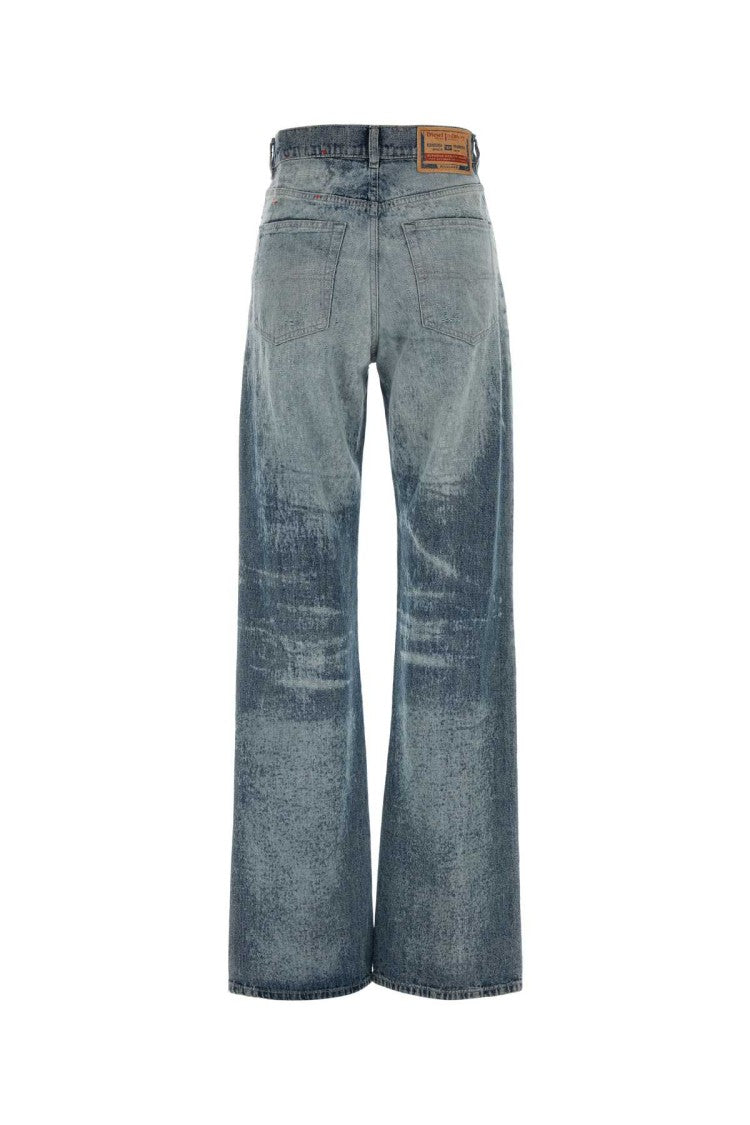 Diesel Wide-Leg Distressed Denim Jeans