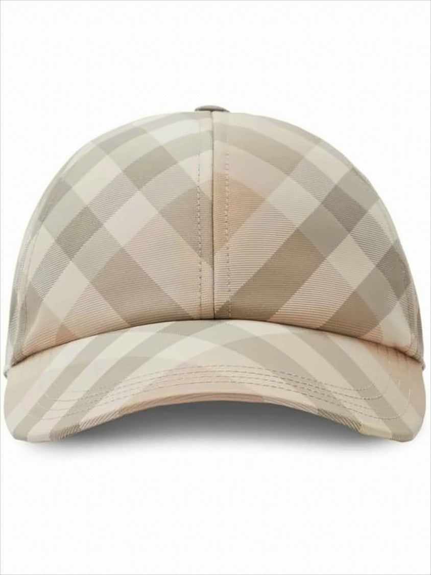 Burberry Checkered Pattern Baseball Cap