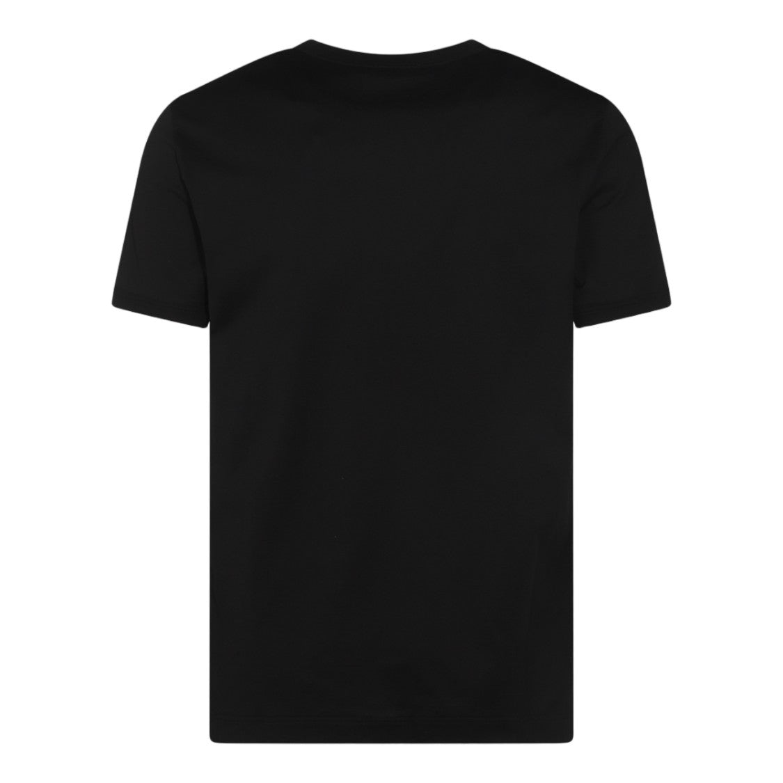 Dolce & Gabbana Black Short-Sleeve Embroidered Emblem T-Shirt