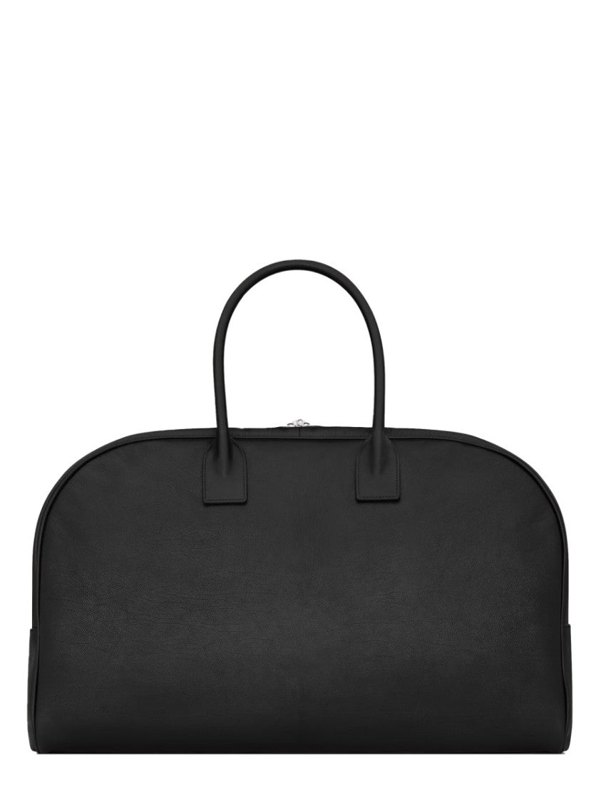 Saint Laurent Structured Black Handbag With Minimalist Design