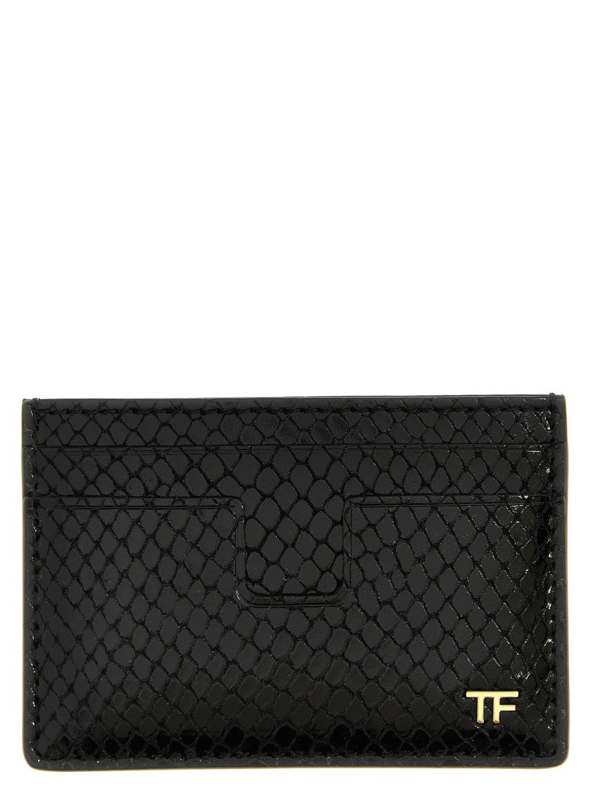 Tom Ford Snake Print Card Holder