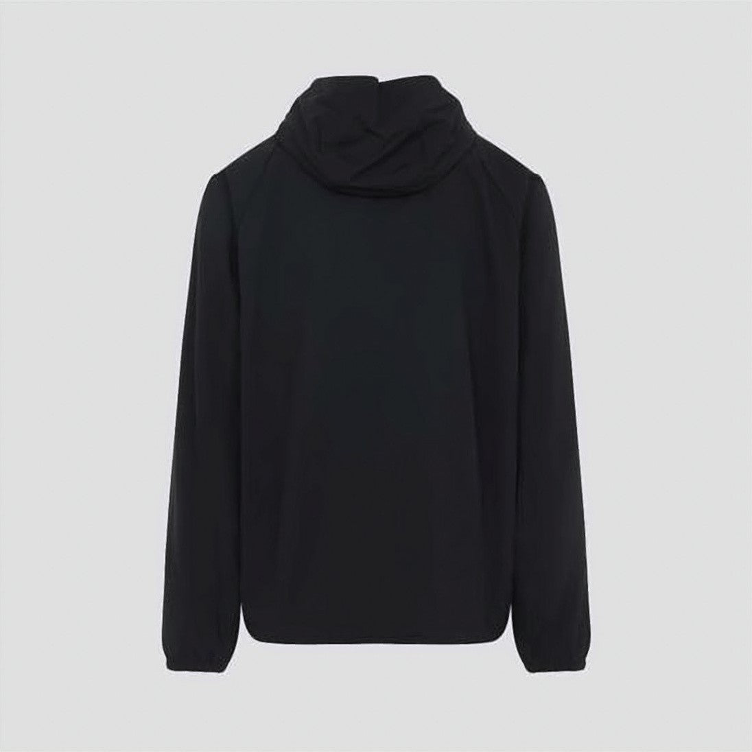 Balenciaga Black Jacket With Full Front Zipper And Hood