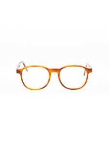 Moli@Limo Brown Acetate Optical Frames With Classic Oval Shape And Transparent Accents