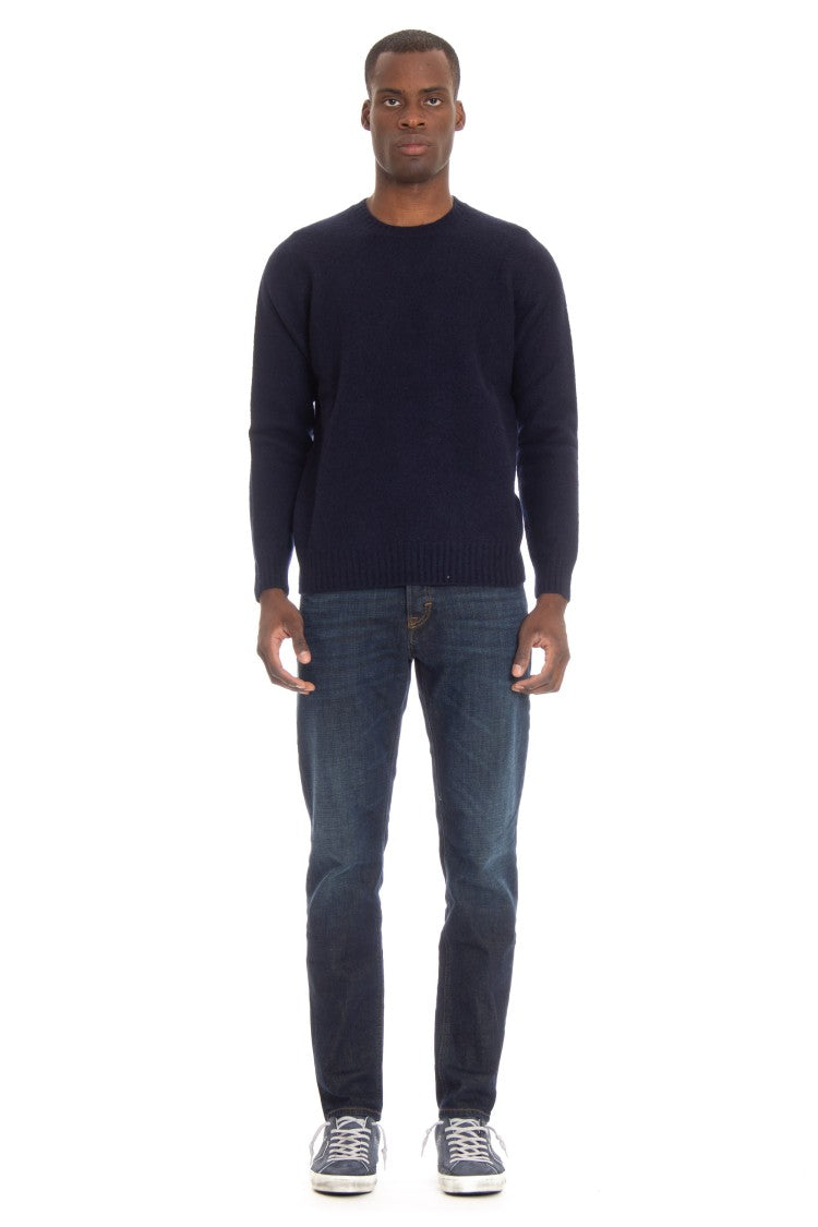 Drumohr Supersoft Brushed Wool Crewneck Sweater