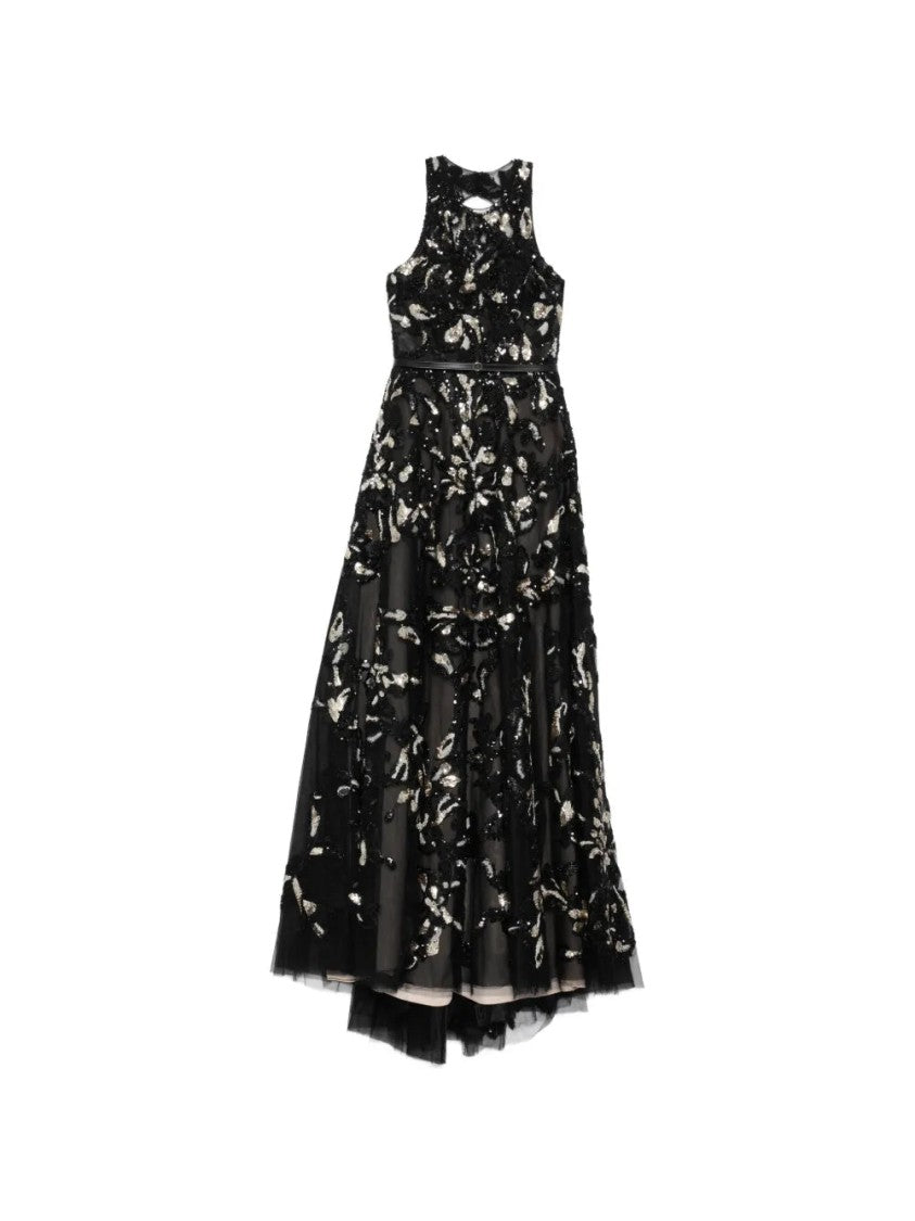 Saiid Kobeisy Embroidered Tulle Long Dress