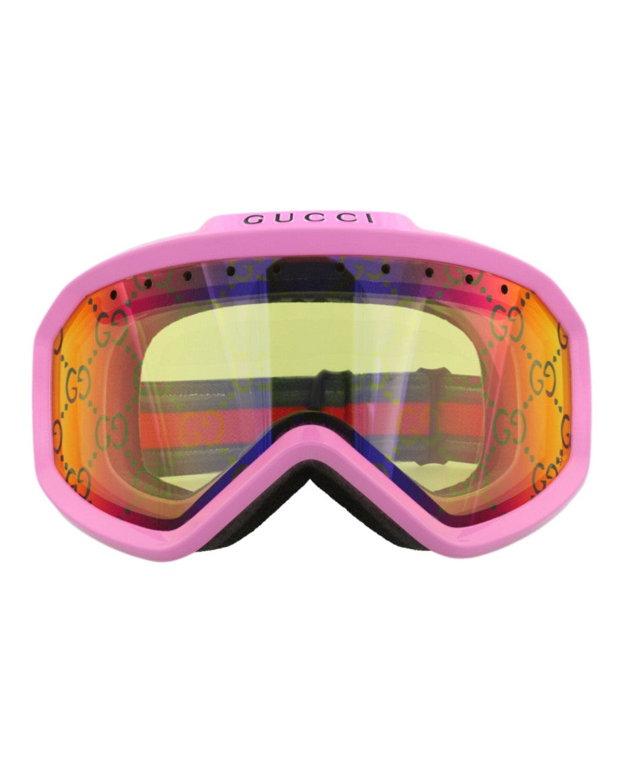 Gucci Shield-Frame Injection Sunglasses