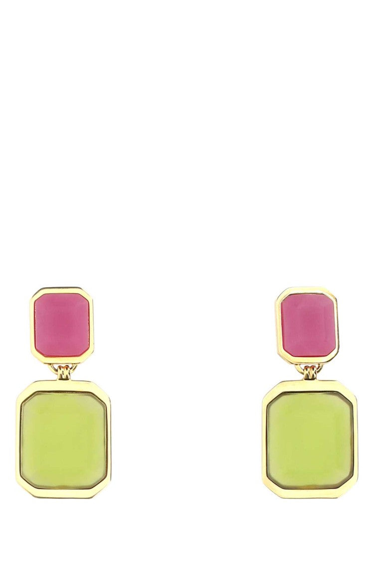Saint Laurent Golden Metal Earrings