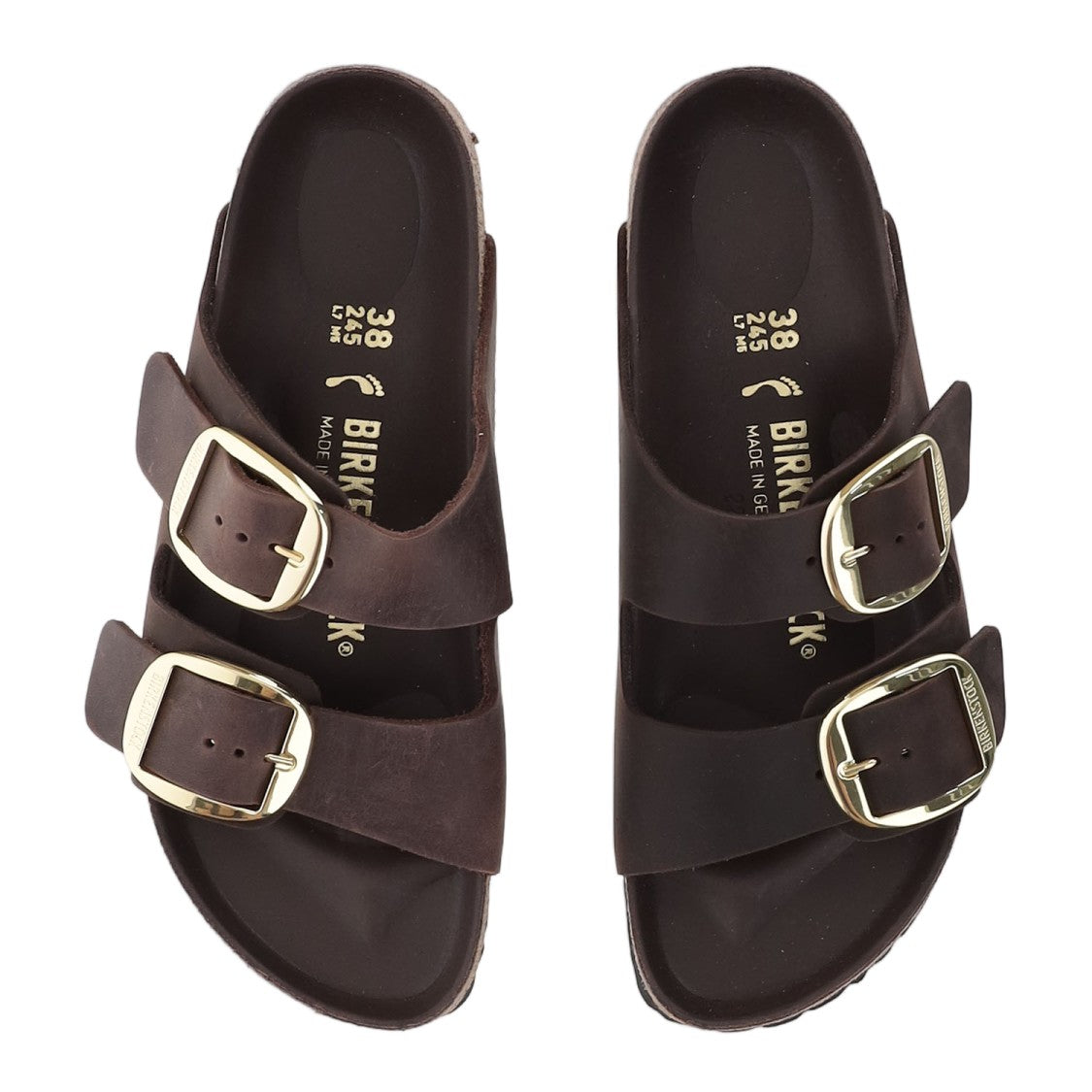 Birkenstock Open-Toe Arizona Sandals With Buckle Closure And Cork Sole