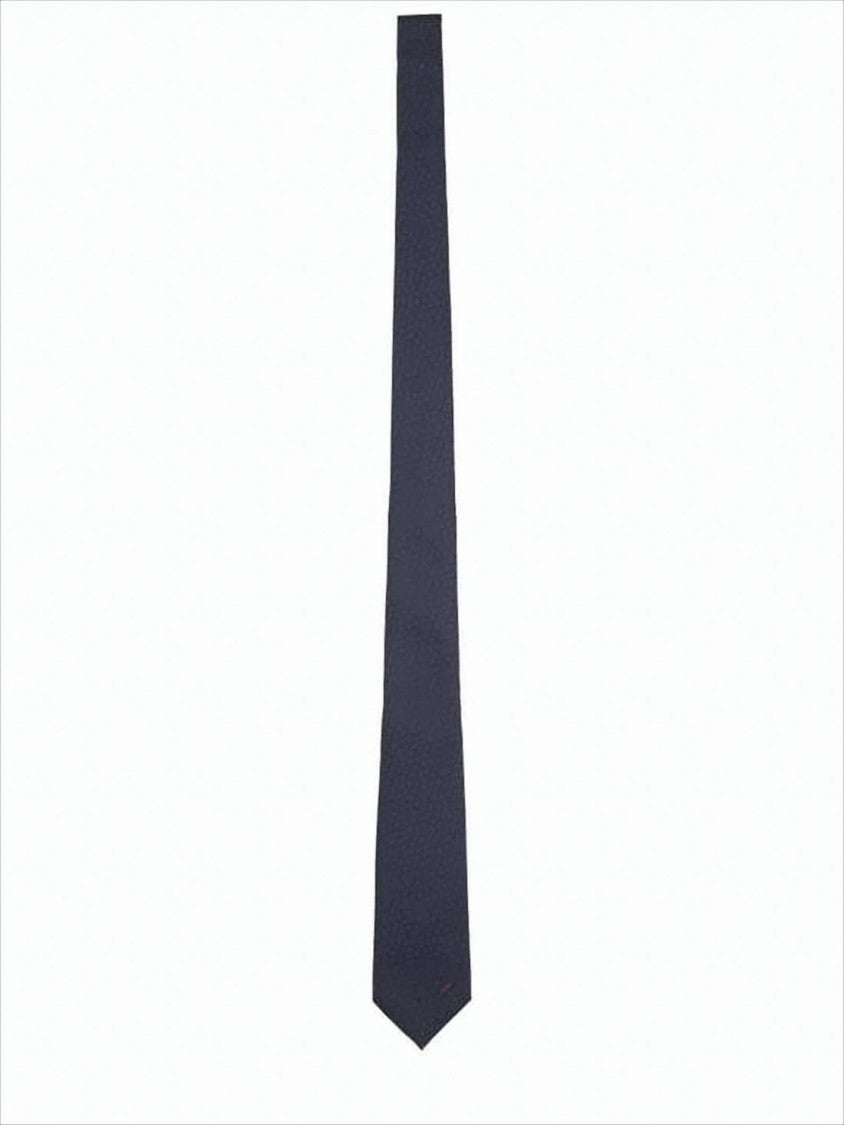 Gucci Silk Jacquard Tie With Pointed Tip Design