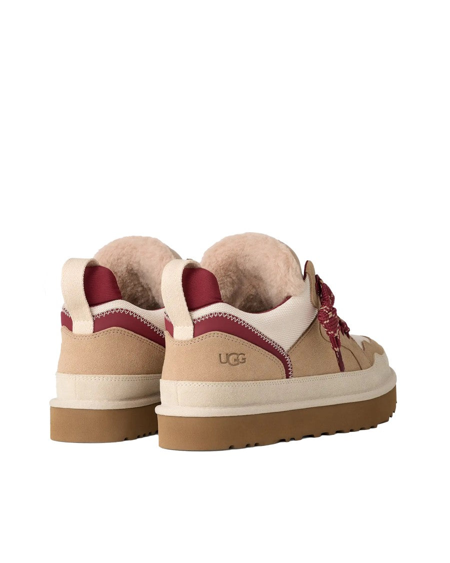 Ugg Men's Lowmel Sneakers In Driftwood/Biking Red