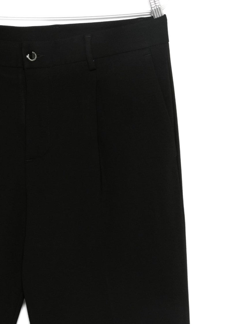 Daniele Alessandrini Tailored Black Trousers With Straight-Leg Cut