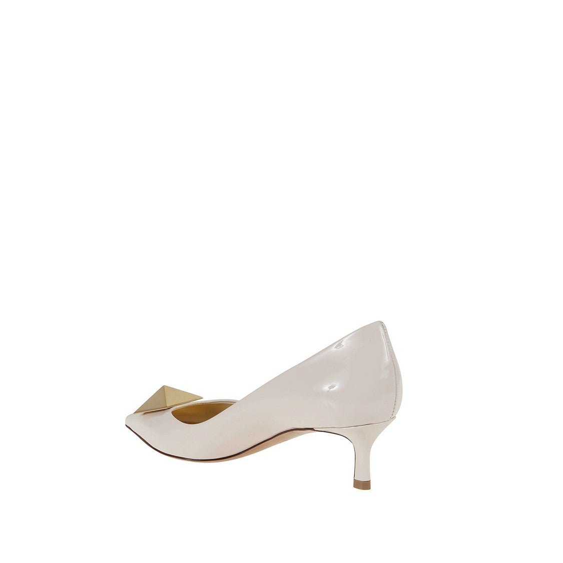 Valentino Garavani Maxi Stud Pumps With Patent Finish And Pointed Toe Design