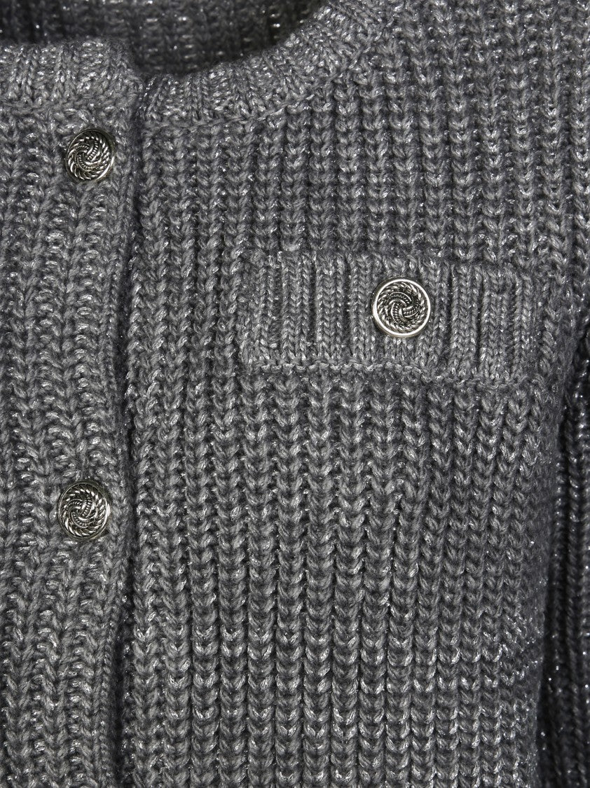 Liu Jo Cropped Knit Cardigan