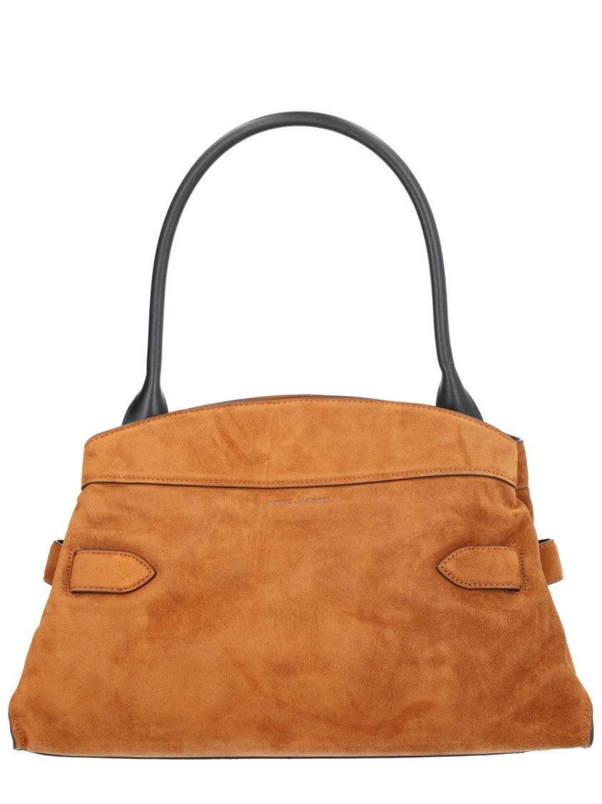 Marc Jacobs Buff Suede Structured Shoulder Bag