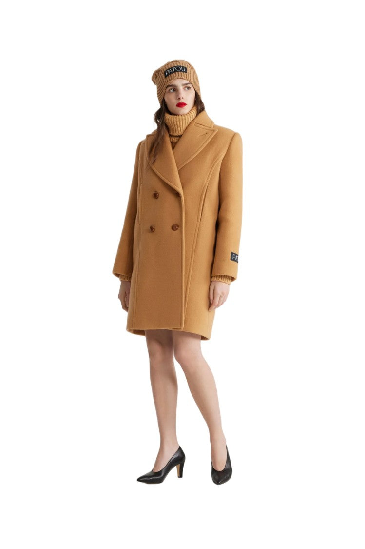 Patou Knee-Length Wool And Cashmere Blend Coat