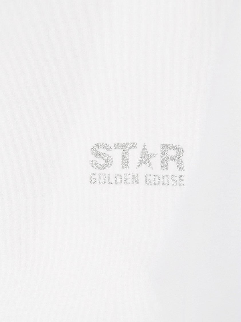 Golden Goose Half Sleeve White T-Shirt