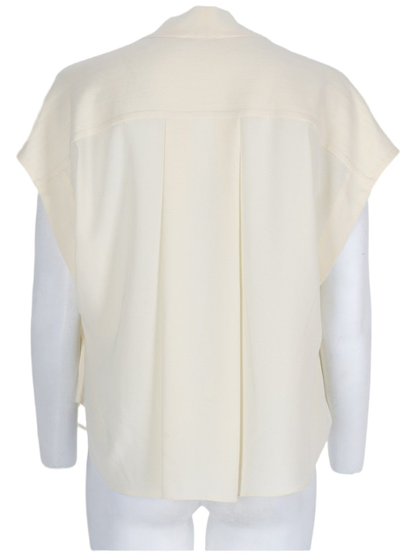 Isabel Marant Selene Boxy Scarf Detail V-Neck Blouse