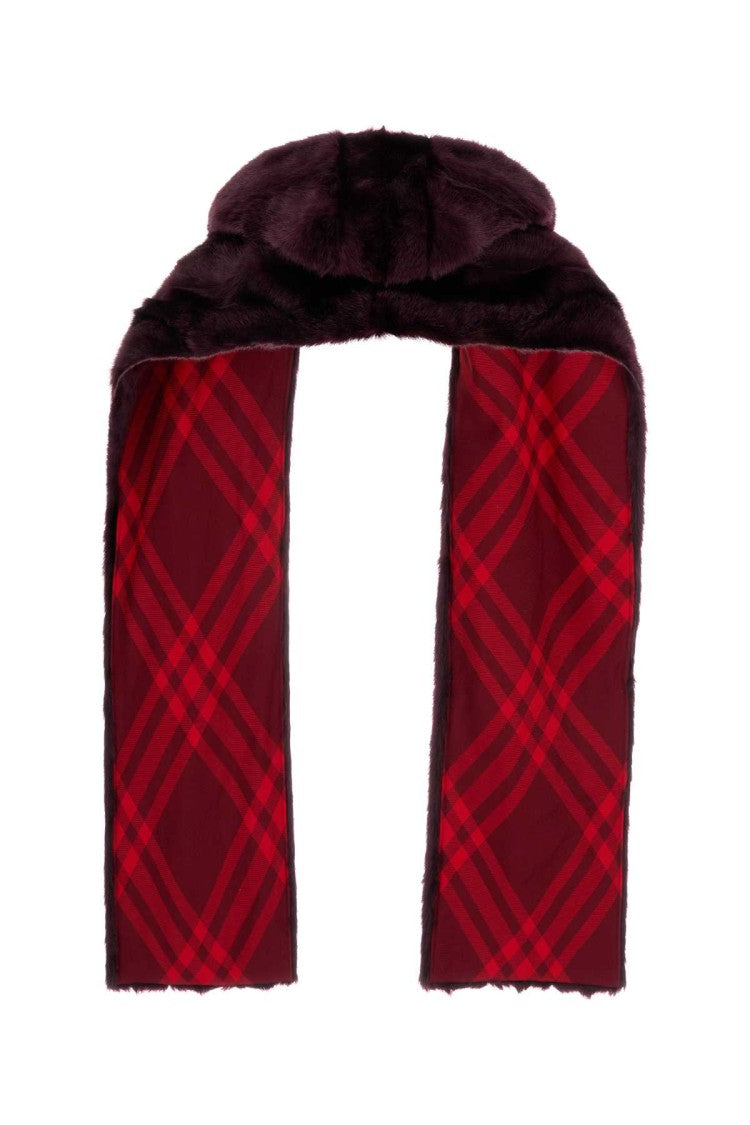 Burberry Purple Eco Fur Scarf