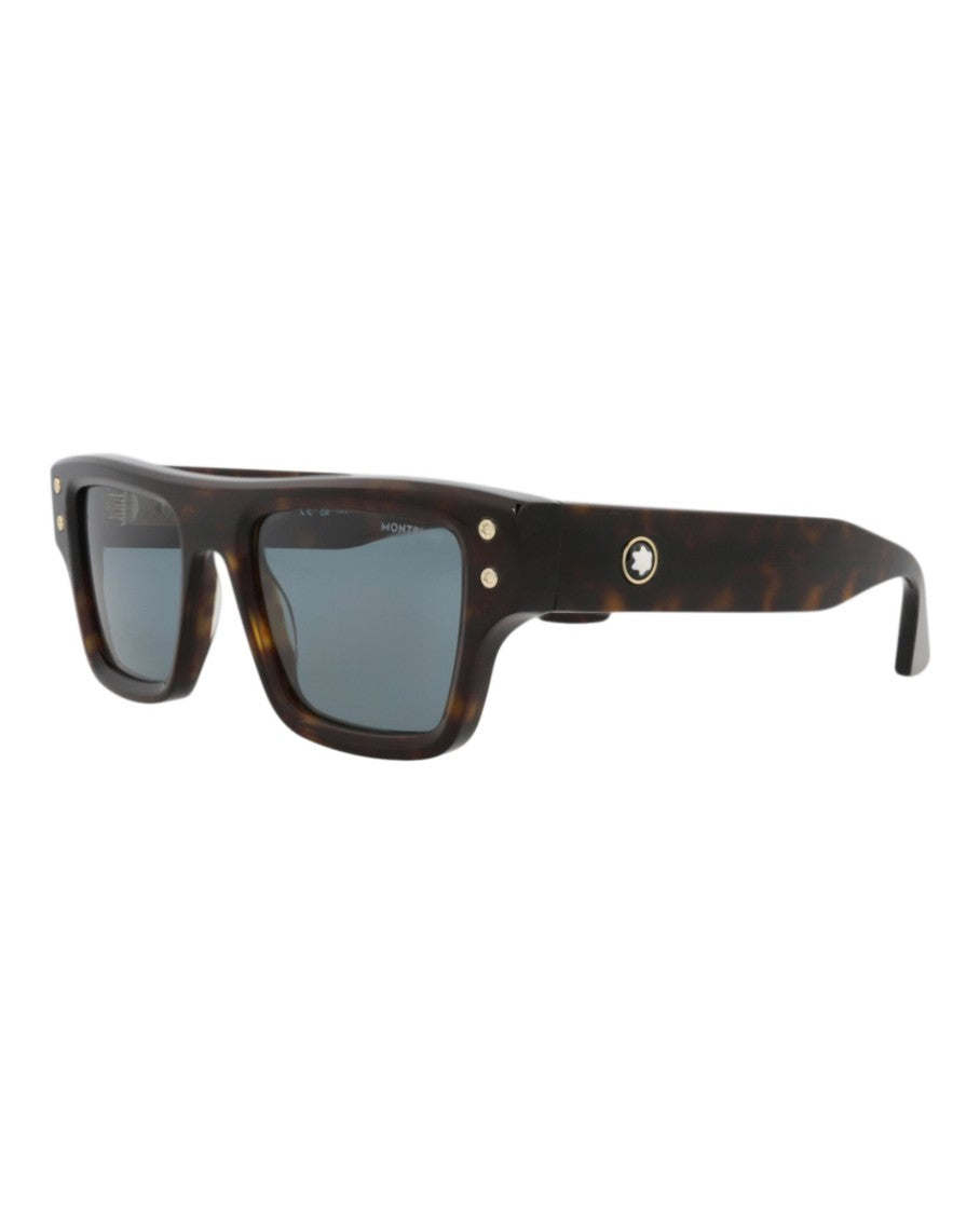Montblanc Square-Frame Recycled Acetate Sunglasses