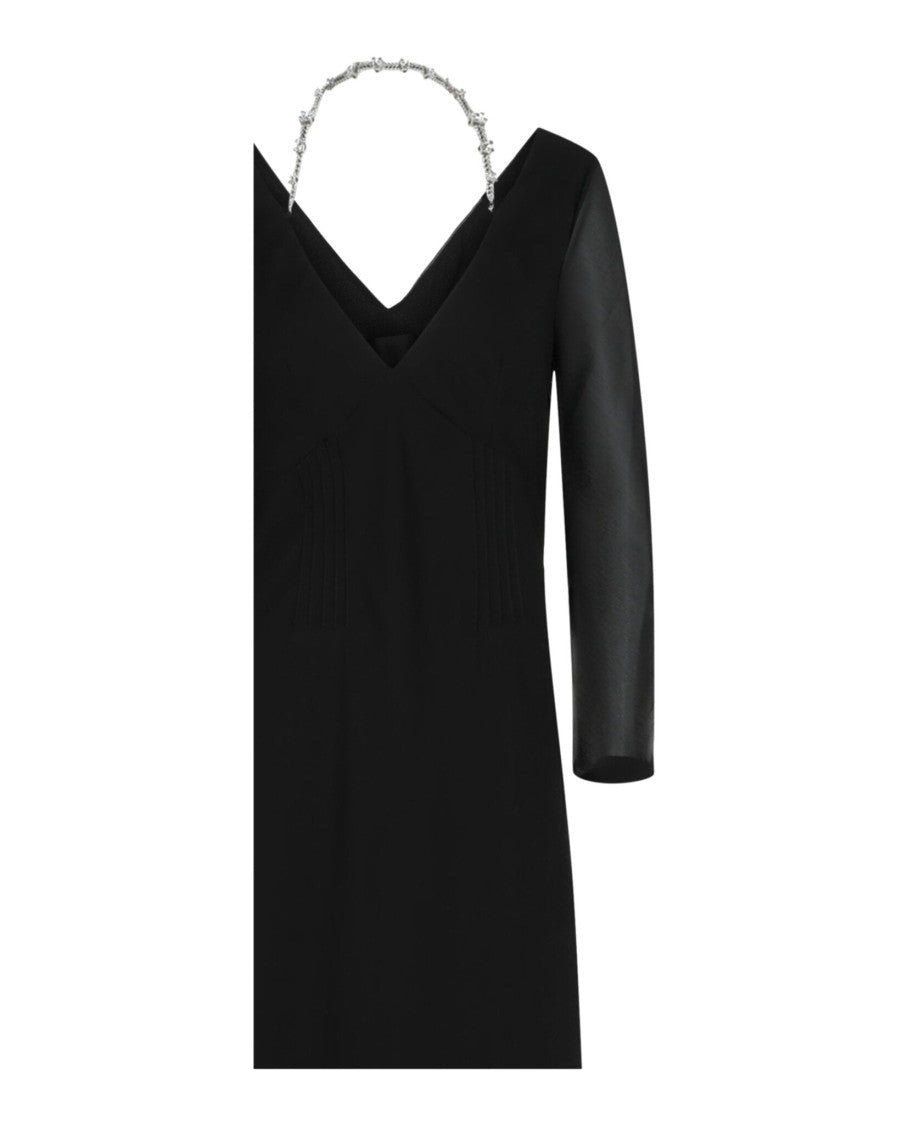 Givenchy Off-The-Shoulder Gown W/ 4G Claw Chain