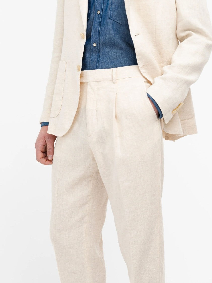 Manuel Ritz Light Beige Tailored Blazer Suit