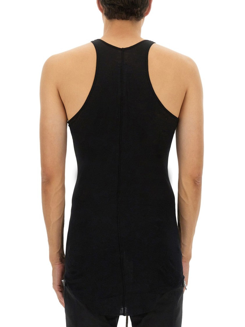 Rick Owens Racerback Cotton Top With Modern Silhouette