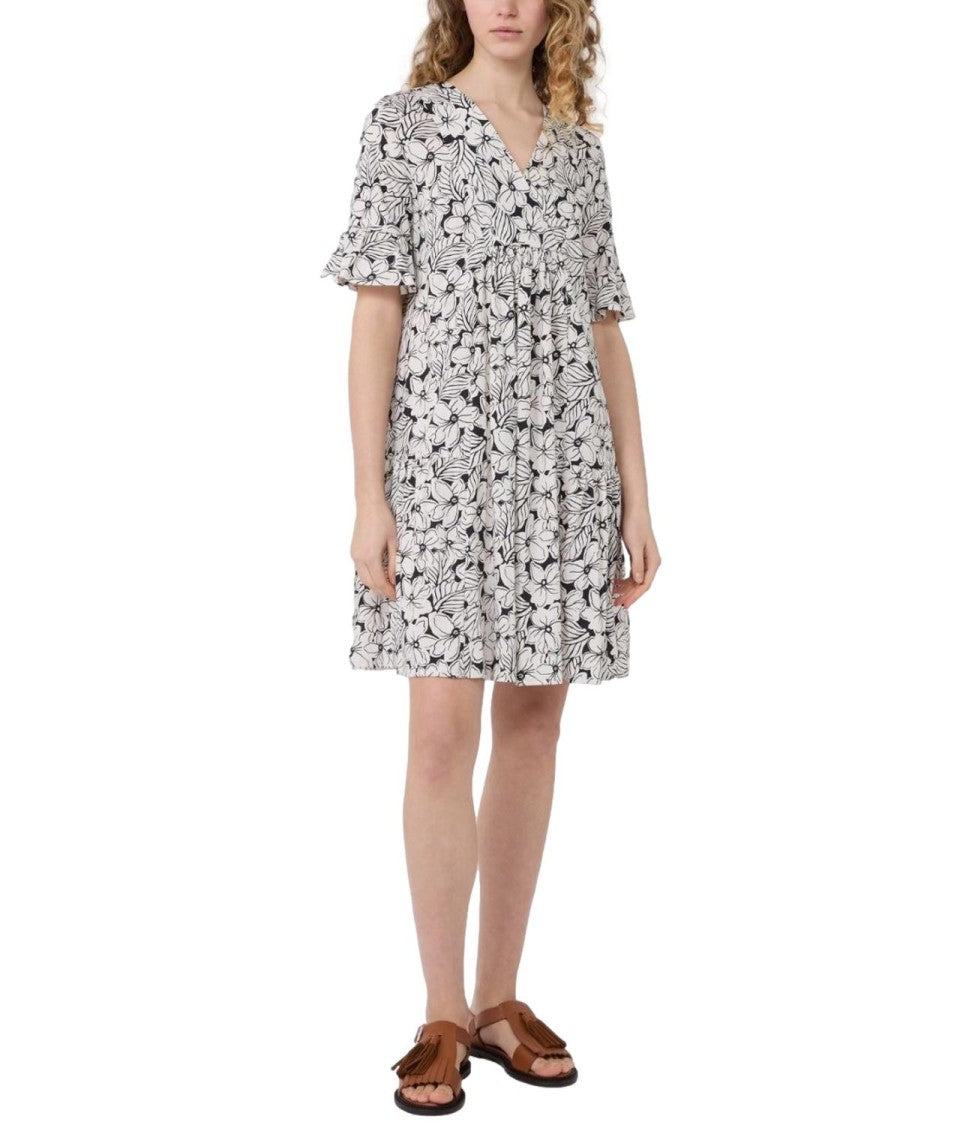 Max Mara Hawaii Black Wkdfuoco Lyocell Dress