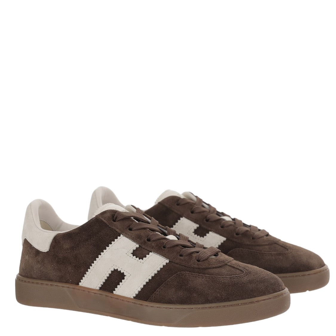 Hogan Low-Top Suede Sneakers With Nappa Leather Details