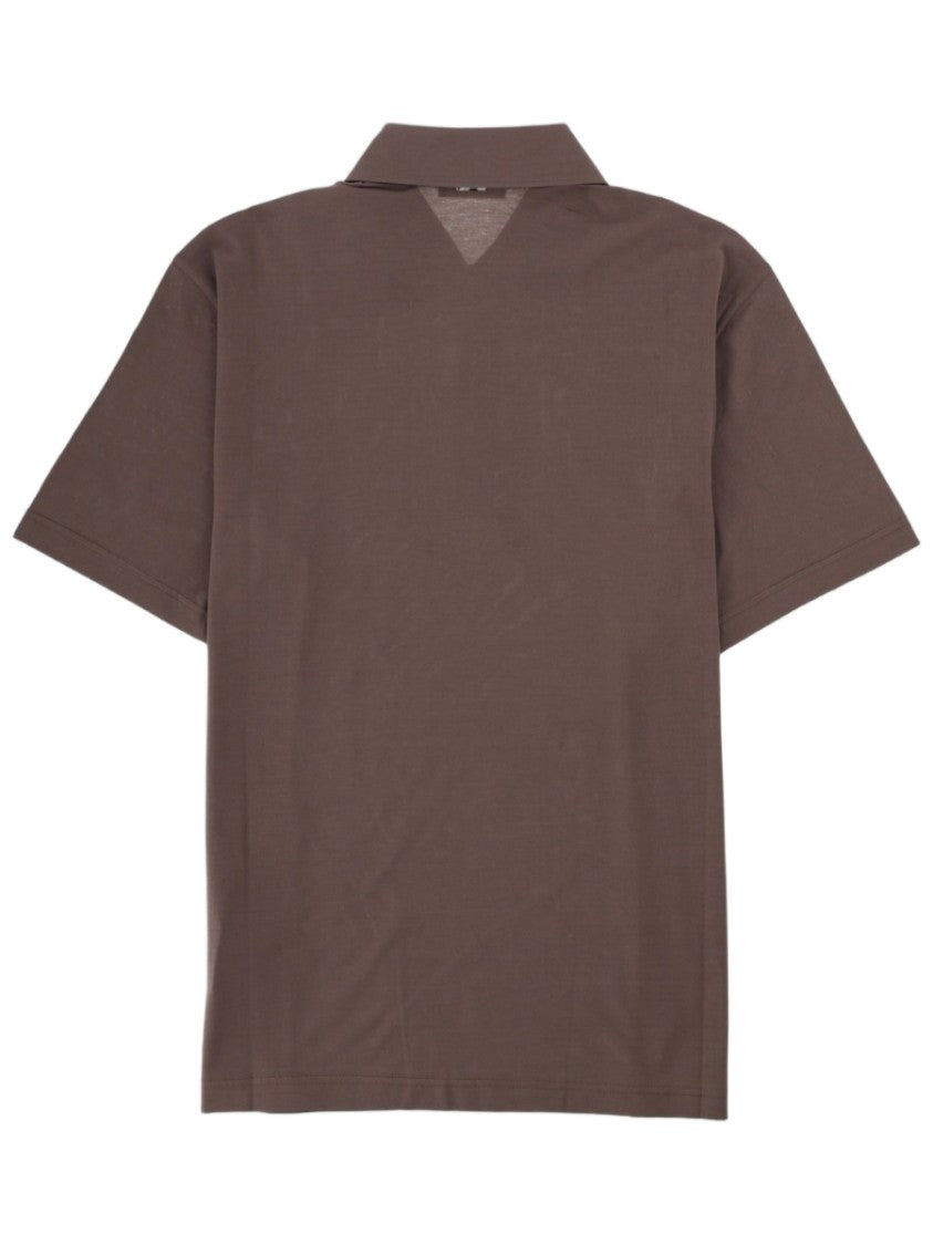 Herno Minimalist Smooth Cotton Polo Shirt