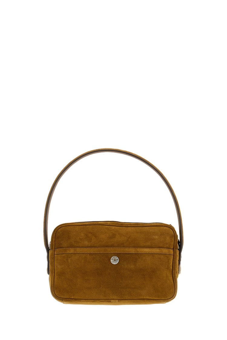 Acne Studios Rectangular Brown Suede Handbag