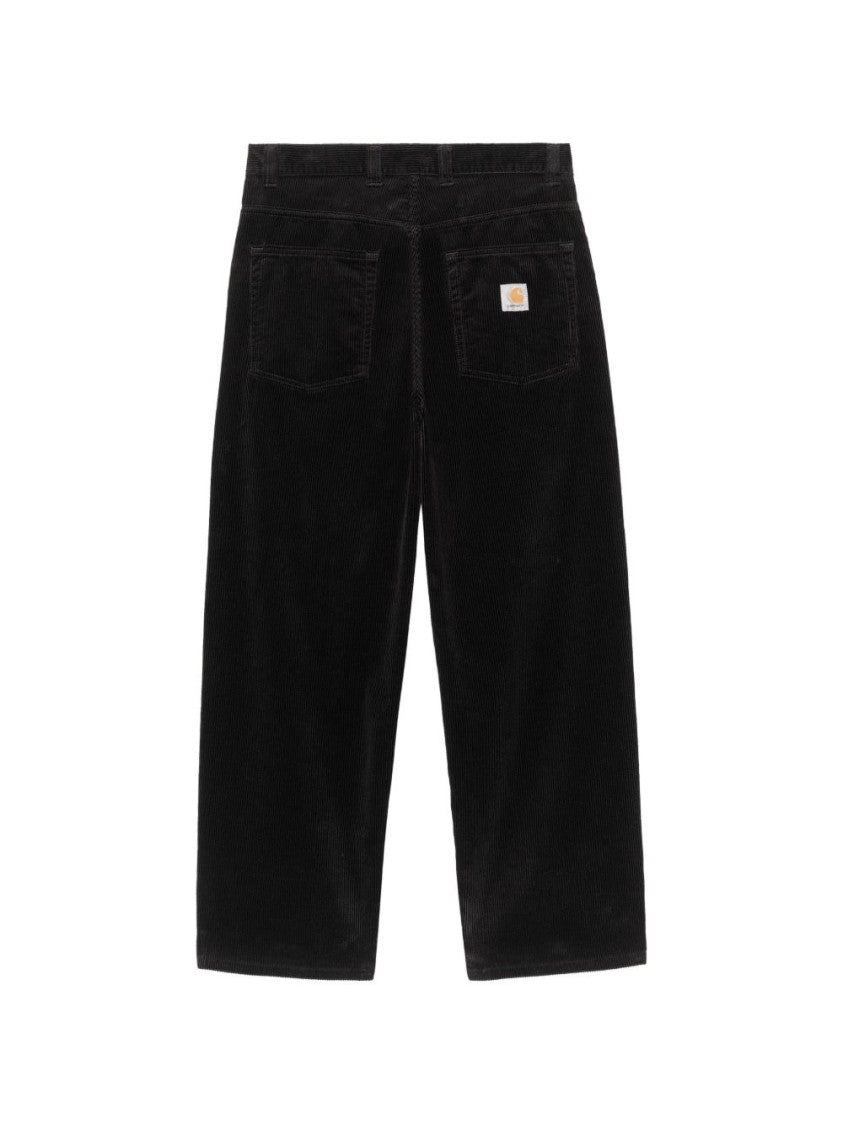 Carhartt Wip Black Loose-Fit Corduroy Five-Pocket Pants