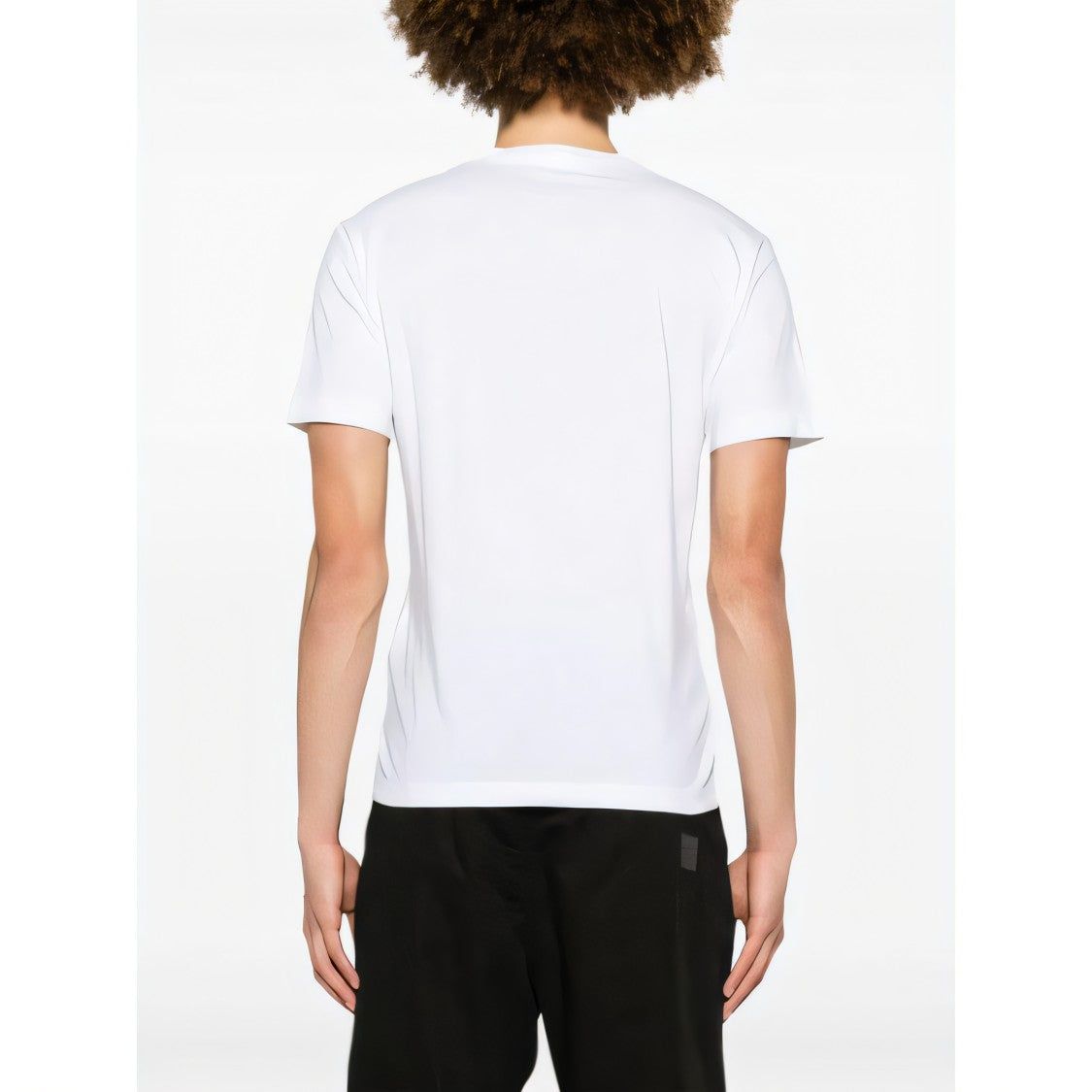 Stone Island White Graphic Print Short-Sleeved T-Shirt