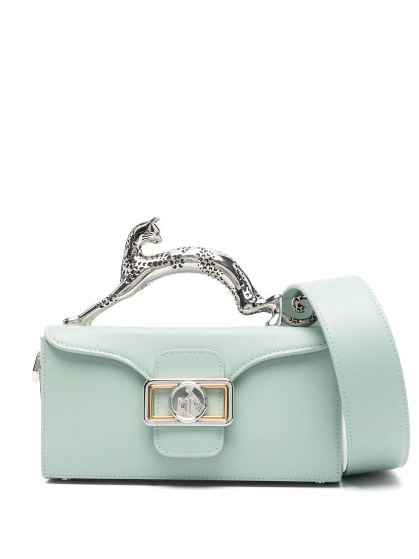 Lanvin Light Green Foldover Top Bag