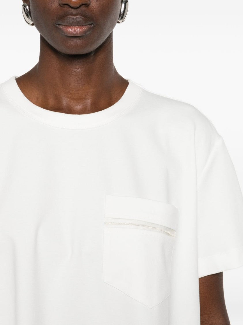 Fabiana Filippi Boxy White Short-Sleeved Top