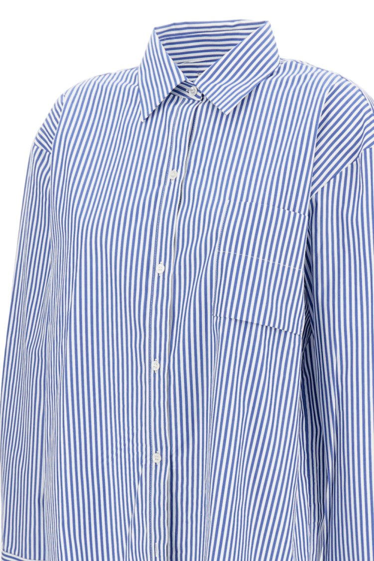 Sibel Saral Tailored Blue Button-Down Shirt With Classic Collar