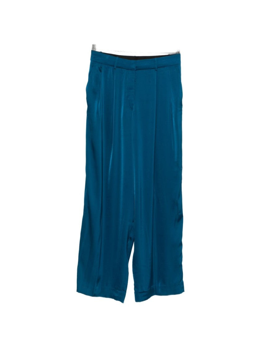 Michael Kors Wide-Leg Trousers With Tailored Waistband In Luxurious Merino Wool