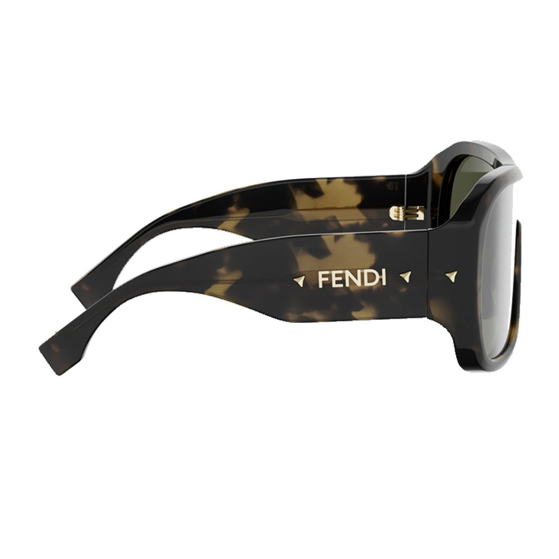 Fendi Havana Screen Oversized Acetate Sunglasses