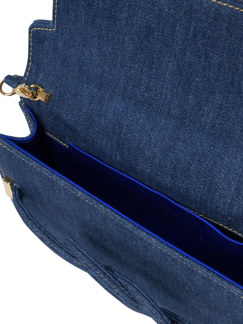 Amato Daniele Structured Denim Shoulder Bag