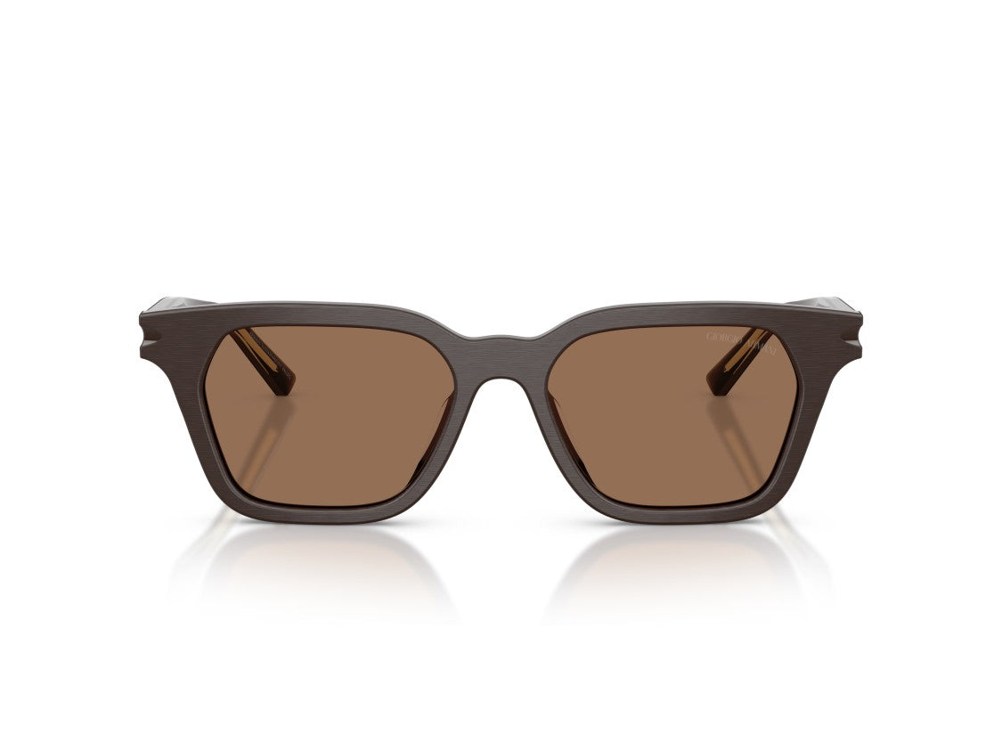Giorgio Armani 0Ar8251u Glossy Acetate Oversized Square Sunglasses