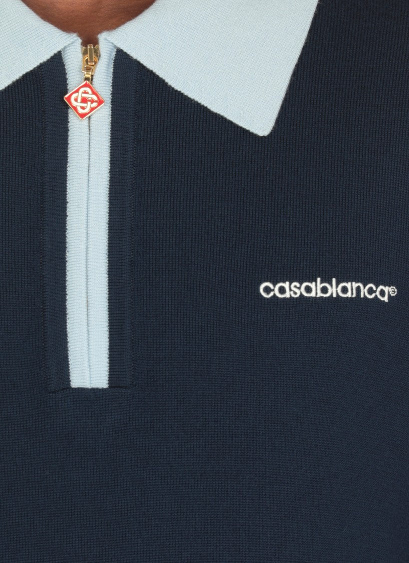Casablanca Merino Tennis Polo