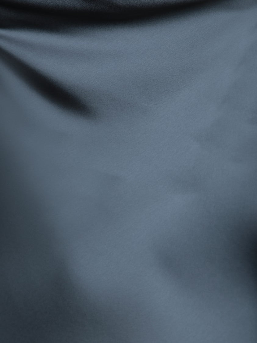 Blanca Vita Form-Fitting Grey Dress With Deep V-Neckline