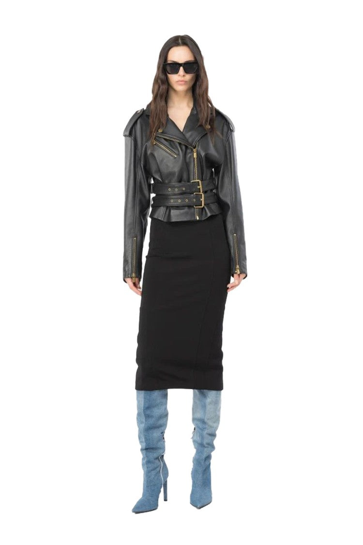 Pinko Black Midi Skirt